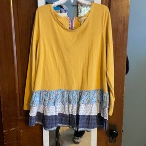 L Matilda Jane ruffle tunic